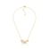 Colar Curto Dourado com Pingentes Retangulares Dourado e Prata - CO01011339MBSL